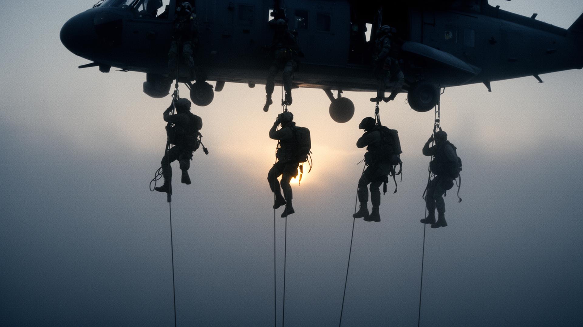 Special warfare candidates training as a team